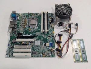 HP Compaq Elite 8200 Motherboard (611797-000) w/ i7-2600 CPU & 8Gb Ram - Picture 1 of 5