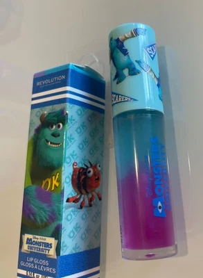 Revolution Makeup London Lip Gloss Disney Monsters University SULLEY Swirl - Image 1 of 4