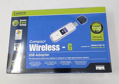Linksys Compact Wireless - G USB Adapter WUSB54GC  NEW SEALED - Image 1 of 4