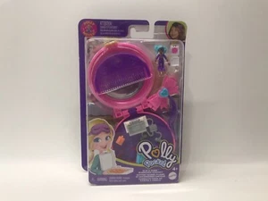 Polly Pocket Micro Clip & Comb Sleepover Compact Playset NIB - Picture 1 of 4