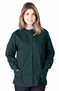 Unisex Medical Hospital Nursing Warm Up Top Scrubs Jackets 3-Pockets for Women - Picture 1 of 32