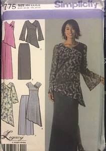 Simplicity Legacy pattern 4775 Misses'/Petite Dress, Tunic, Pants sz 6-12 uncut - Picture 1 of 2