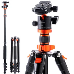 K&F Concept® Profi Alu Teleskop Stativ SA254M2 Tripod Monopod Kamera Foto .089 - Bild 1 von 9