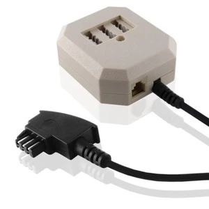 20cm Telefon Fax Dose Adapter Kabel Stecker 1x TAE-F 2x TAE-N Buchse Kupplung - Bild 1 von 1