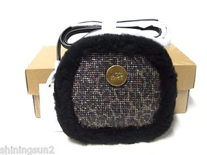 UGG BAILEY BOW GLITTER BOX ZIP WOMEN PURSE - Picture 1 of 4