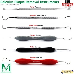 Dental Tartar Remover Calculus Plaque Removal Anterior Jacquette, Sickle Scaler - Picture 1 of 7