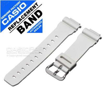 Correa de reloj Casio blanca DW-5600FS-7 DW-5600WB-7 DW-6900MR-7 DW-6900SN-7 G-5600A-7 Foto 1 de 2