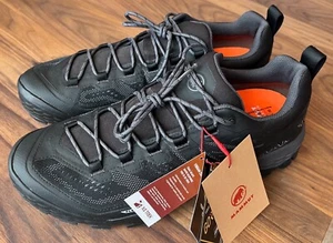 NWT Mens Mammut Black Duncan Low GTX Technical Hiking Mid Shoe Sz US 12.5 - Picture 1 of 8