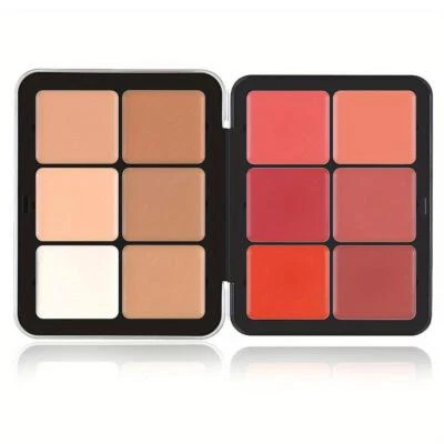 12 Colour Blush Palette Long Lasting Effect Elegant Fine Powder Simple N3K3 - Image 1 of 4