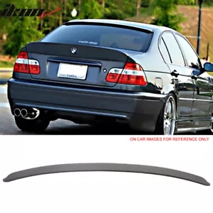 Fits 99-05 BMW E46 3-Series 4-Door AC Style Matte Black Rear Roof Spoiler ABS - Picture 1 of 10