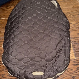 JJ Cole Collections Bundle Me Brown Car Seat Stroller Cover Fleece - Picture 1 of 4