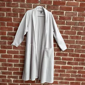 $428 NWOT EILEEN FISHER High Collar Lightweight Boiled Wool Jersey cardigan 3X - Picture 1 of 7