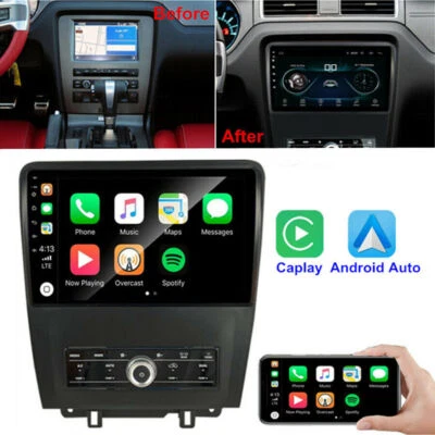 10" Android 10.1 Autoradio GPS Carplay Für Ford Mustang 2010 2011 2012 2013 2014 - Bild 1 von 4