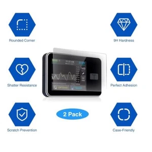 2pcs Anti-Fingerprint Screen Protector Flexible Tempered Glass Insulin Pumps - Picture 1 of 5