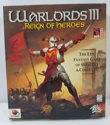 Warlords III Reign of Heroes Big Box PC Game Win 95 - Image 1 of 4