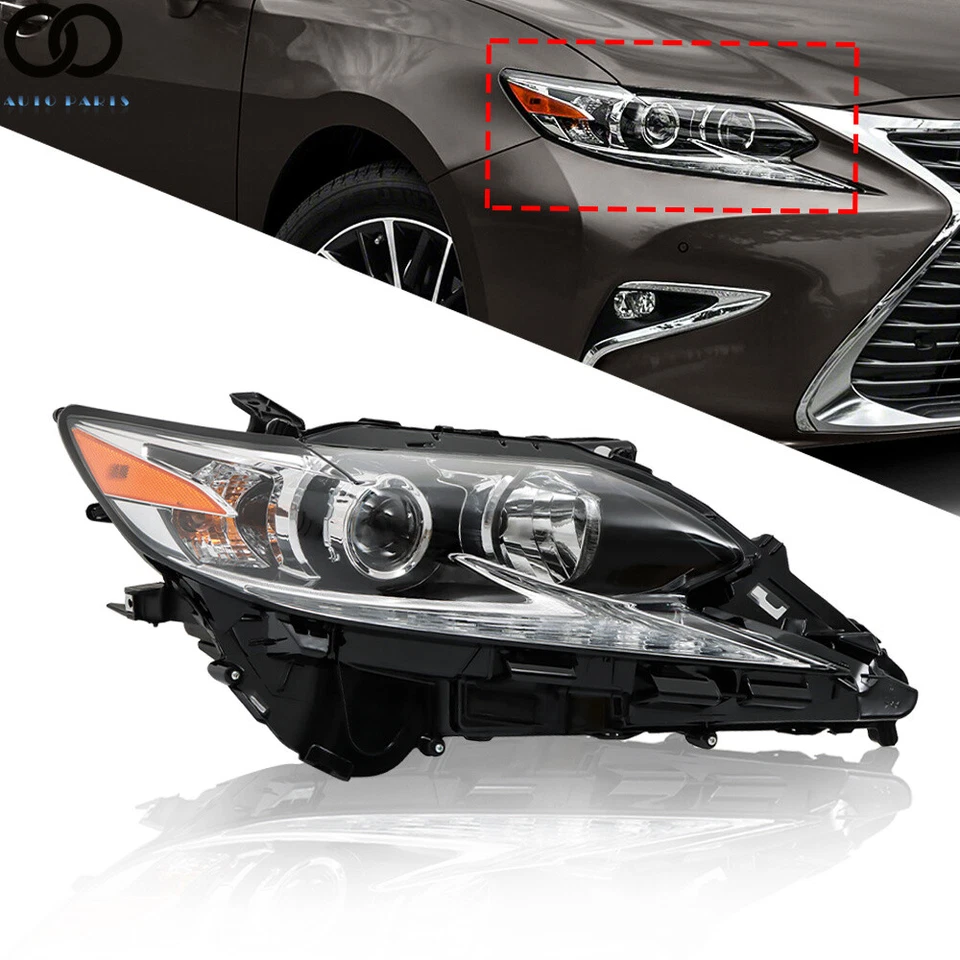 Headlight For Lexus ES350 ES300H 2016 2017 2018 Right Side Headlamp w/o bulbs Foto 1 de 4