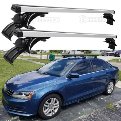 Portaequipajes de carga con barra transversal de techo superior de 48" para Volkswagen Jetta Foto 1 de 4