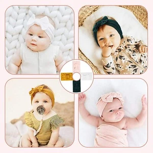 20 Sets WholeSale! Soft Elastic Headbands for Beauty of Baby Girls, 4 Pcs a Set - Picture 1 of 6