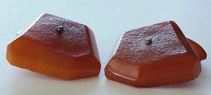 Gemelos de colección genuinos ámbar báltico cuentas de color caramelo - Imagen 1 de 5
