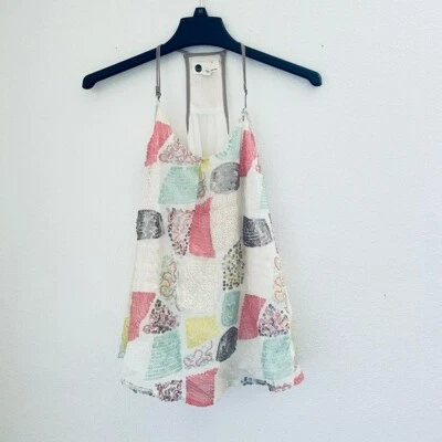 Camiseta sin mangas Floreat colorida retazos talla XS Foto 1 de 4