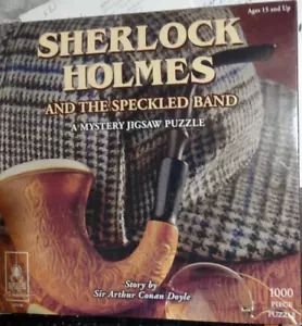 Bepuzzled Sherlock Holmes & The Speckled Band Mystery Puzzle 1.000 Teile Neu - Bild 1 von 3