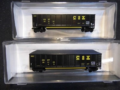 N - LBF 5702 - Set of 2 - Johnstown Coalporter w/load,  CSX    NIB w/M-M cpl - Image 1 of 2