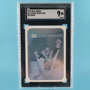 1990 Impel Marvel Universe #MH1 Cosmic Spider-Man Hologram SGC 9 MINT - Picture 1 of 2