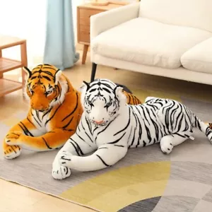 Peluche tigre 50-160 cm nuovo morbido bianco giallo bambola tigre bambini regalo compleanno - Foto 1 di 19