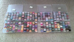 Large Lot 8 Cases of Embroidery/Cross Stitch 900+ Carded Floss/Thread in Cases - Picture 1 of 4