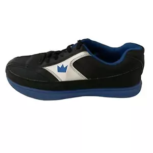 Brunswick Shoes Men 8 Black Royal Blue Renegade Bowling Athletic Performance - Picture 1 of 13