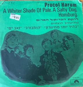 1972 Pop 7" p/s - Procol Harum - A Whiter  shade of pale -Rare Israeli Pressing - Picture 1 of 2
