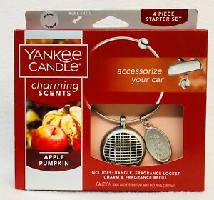1 Yankee Candle Charming Scents APPLE PUMPKIN 4-Piece Starter Set Refill Locket