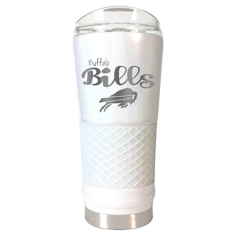 Buffalo Bills Draft Opal Tumbler 24 oz Vacuum Insulated Beverage Cup Cover
