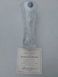 Lenox Fine Crystal 6" Star Vase With Certificate of Authenticity - Picture 1 of 5