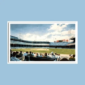 Bill Goff Detroit Tigers Art Postcard - Tiger Stadium Matinee - Vintage MLB - Picture 1 of 2