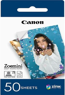 Canon Zoemini ZINK Photo Paper (Pack of 50 Sheets) Pack of 50 Sheets Single - Image 1 of 4