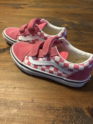 Vans Off The Wall Old Skool Pink White Checkerboard 2 Youth Girl - Usado  Foto 1 de 4