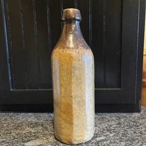 Dr. Cronus Bierflasche 12-seitig Steingut - Bild 1 von 9