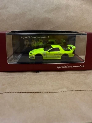 Accensione Modello 1/64 Re Amemiya Mazda Savanna RX-7 FC-3S Fluorescente Firmato - Immagine 1 di 3