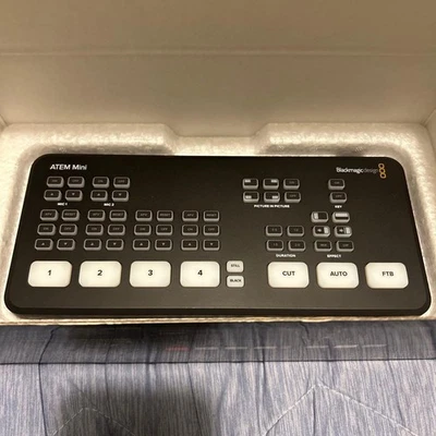 BLACKMAGIC DESIGN ATEM Mini Live Production Switcher w/ Power Cable, Box Tested - Image 1 of 4