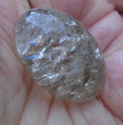 High quality natural  citrine tumble stone with rainbow (32) - Image 1 of 4