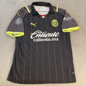 Club Deportivo Guadalajara Chivas Futbol Soccer Jersey Men's Large L Black Puma - Picture 1 of 18