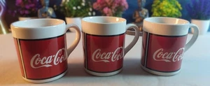 3 Coca-Cola Kaffeetassen, passendes Set, spülmaschinen- & mikrowellengeeignet, Ausgabe 1996 - Bild 1 von 5