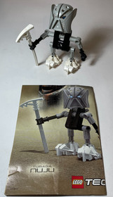 LEGO Bionicle 8544 Turaga Nuju w/ Instruction Manual, Missing Rubber Band EUC