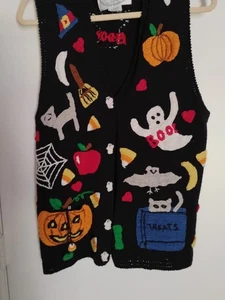 Schöne Halloween Themenweste verschiedene gruselige Figuren - Bild 1 von 7