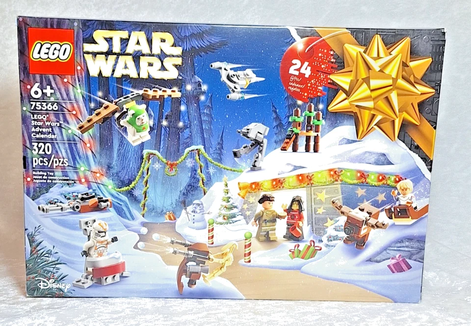 LEGO Star Wars Advent Calendar #75366 24 Gifts Ewok 2023 Retired New Sealed - Image 1 of 4