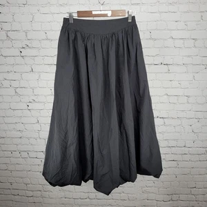 Falda Larga Elleven Negra Nylon Dobladillo Burbuja Cintura Elástica Forrada Mediana M - Imagen 1 de 14