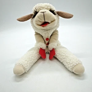 Vintage 1990er Lammkotelett Handpuppe von Shari Lewis Plüschtier Stofftier 16 Zoll groß - Bild 1 von 24