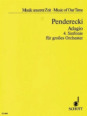 Adagio Krzysztof Penderecki Studyscore Orchestra Schott Music - Image 1 of 4