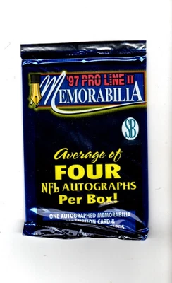 10 count lot 1997 Pro Line II Football Sealed Packs! RARE WAX LOT - Image 1 of 2